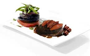 Roast Whole Beef Fillet With Baby Onions and Physalis Fruit