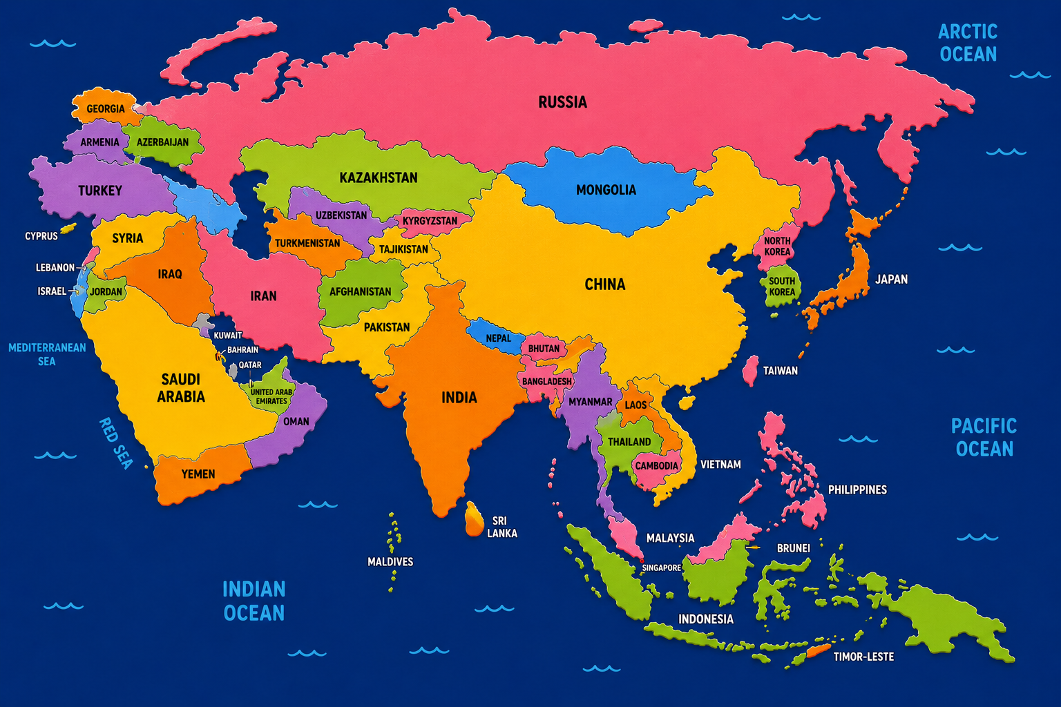 Asia fruit origin map