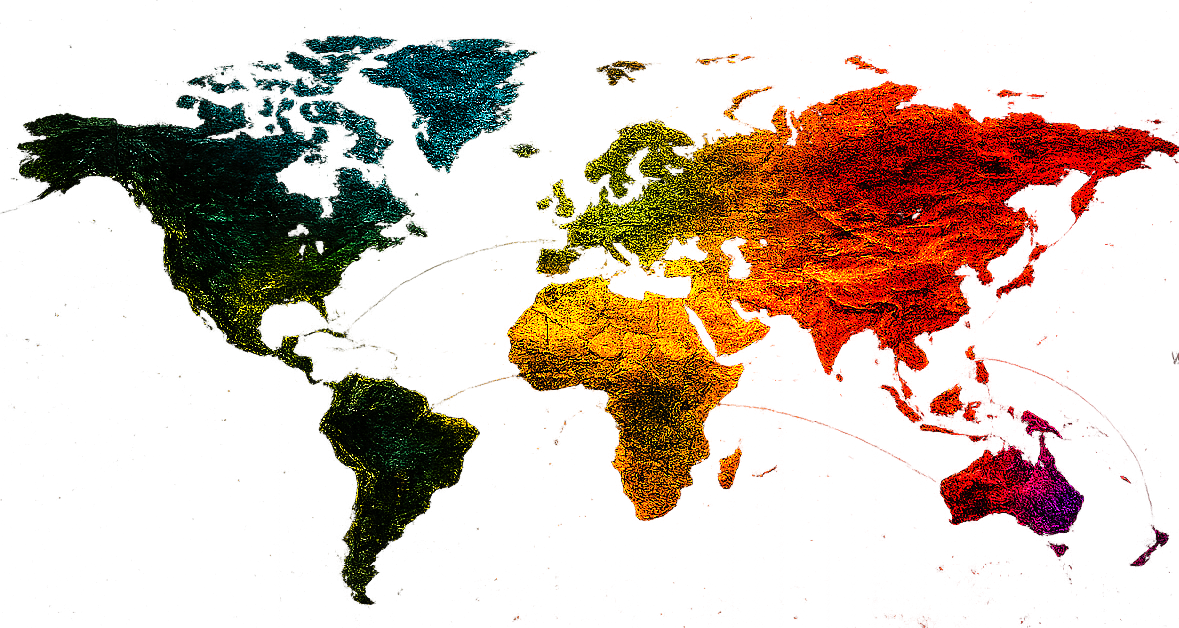 Fruit origin world map