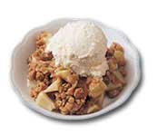 Golden Apple Crisp Custard