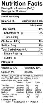 roseapple nutrition chart